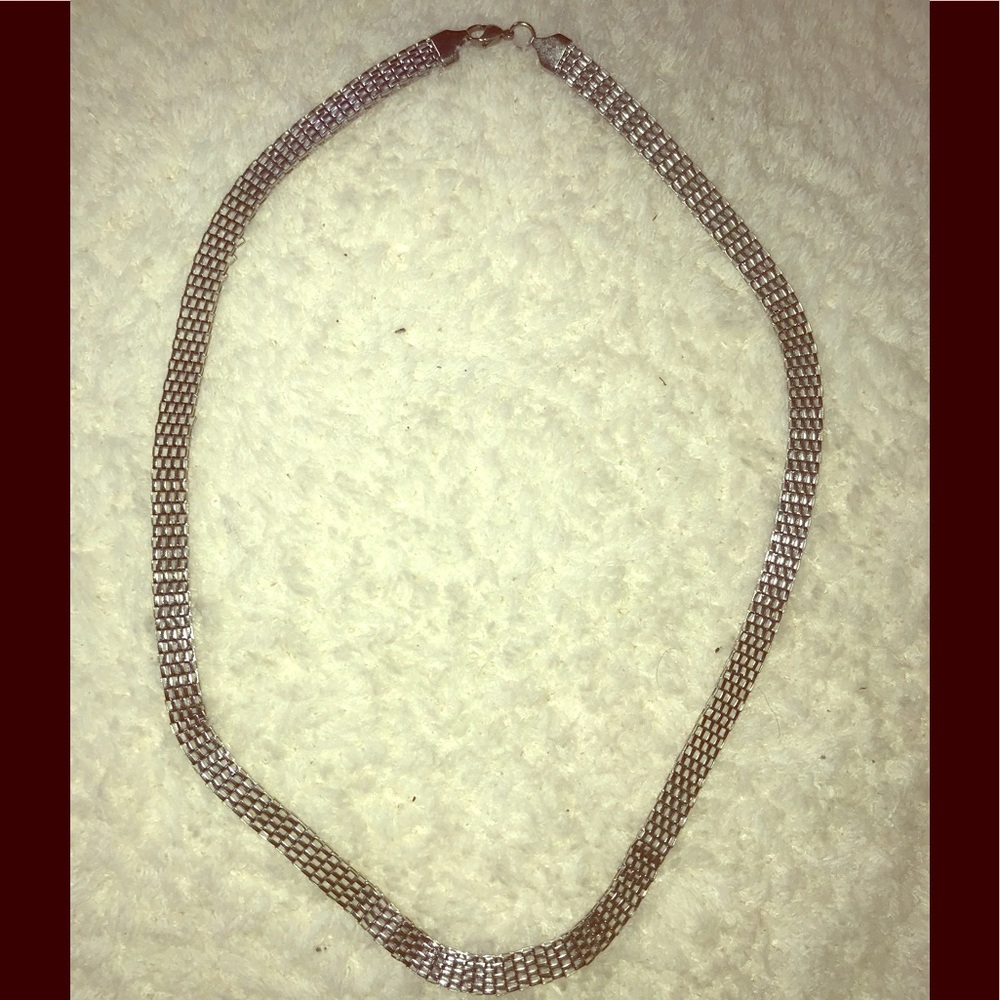 silver necklace